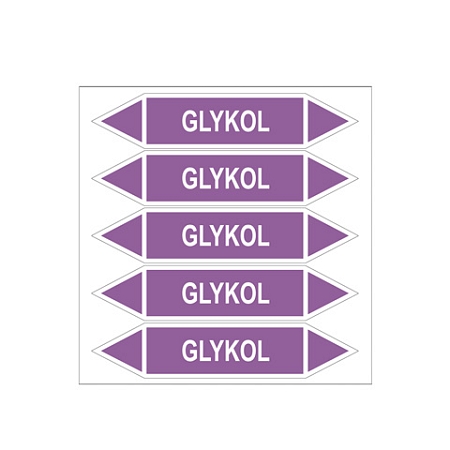 Značení potrubí, glykol